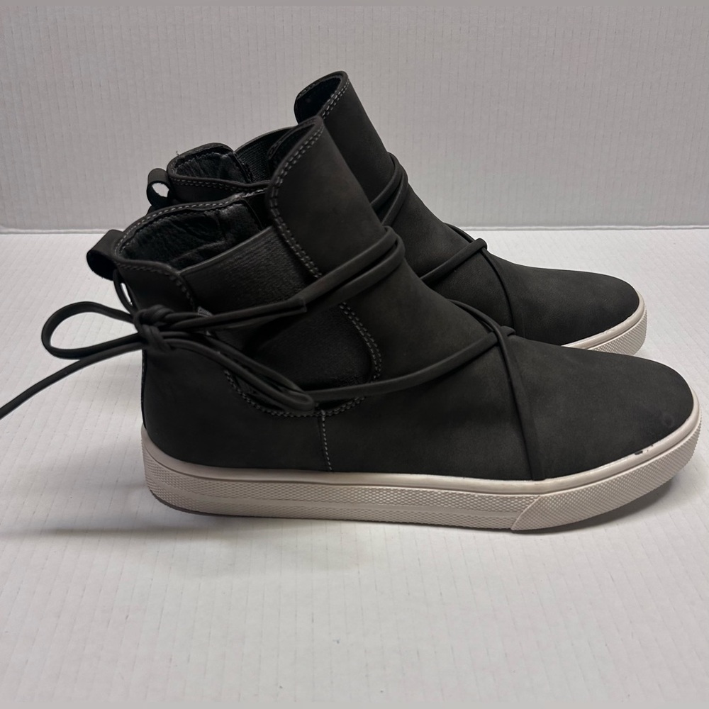 Outwoods Womens Size‎ 7 Gray Shoes Suede Lace Up Hi Top Sneaker